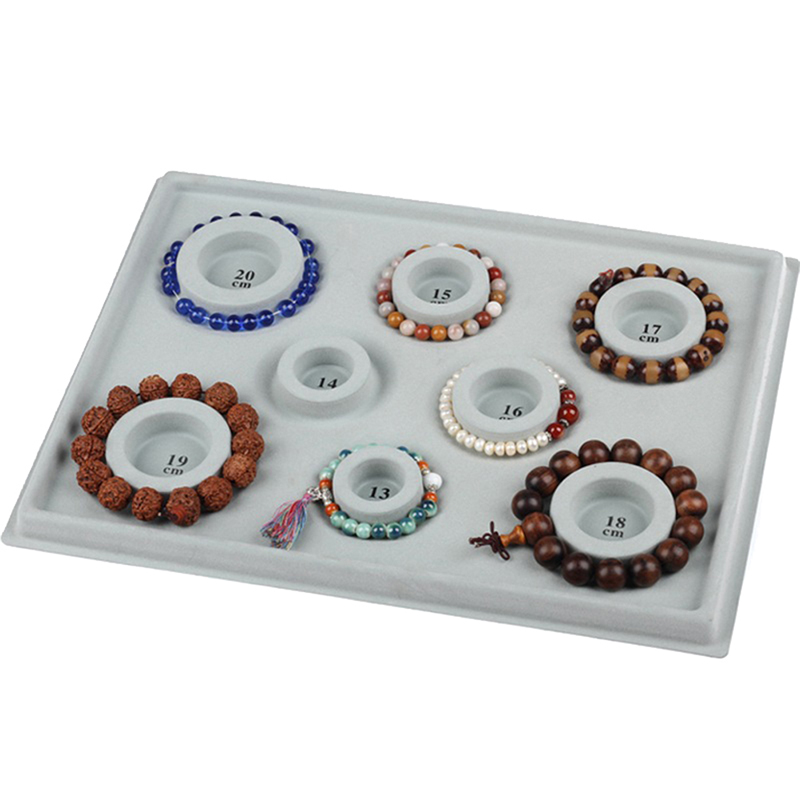 Jewelry Making Education - Cinza reuniram grânulo placa pulseira miçangas