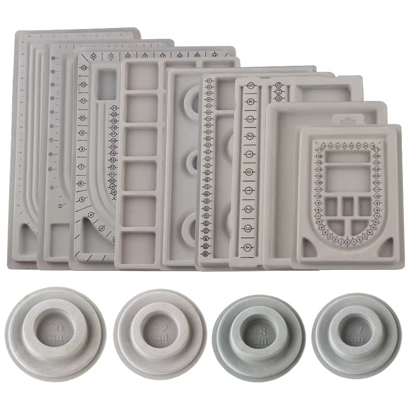Jewelry Making Education - 1pc cinza reunido grânulo placa pulseira