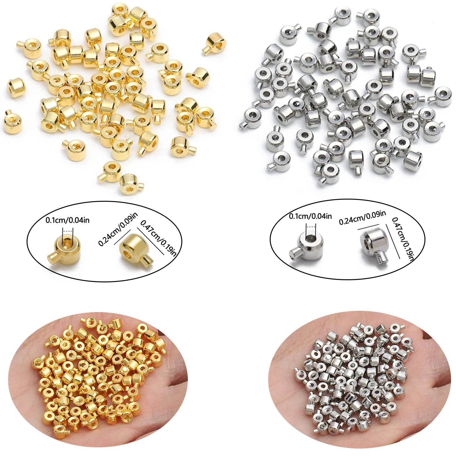 Jewelry Making Education - 10 pçs/lote aço inoxidável posicionamento rolha