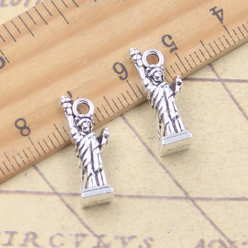Jewelry Making York - 10 pçs encantos nova york estátua
