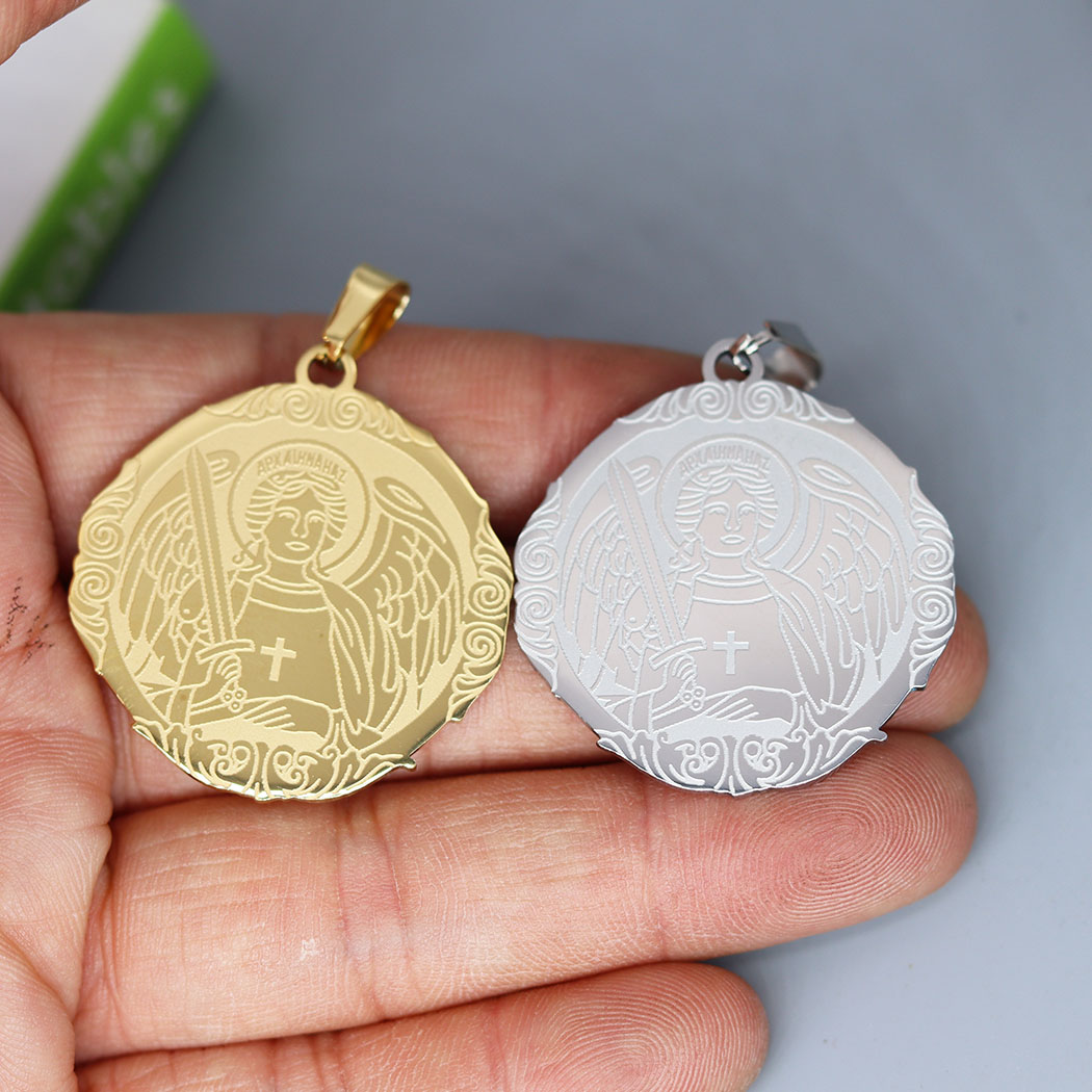 2 pçs de aço inoxidável saint  - Jewelry Making Michaels avaliação e preço