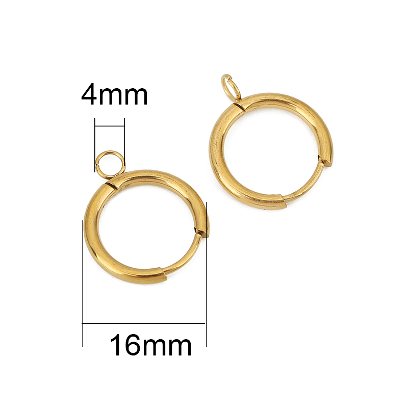 10 pçs pvd nunca desbota brinc - Jewelry Making Findings avaliação e preço