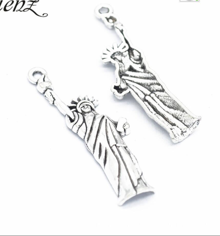 5 pçs encantos estátua da libe - Jewelry Making York avaliação e preço