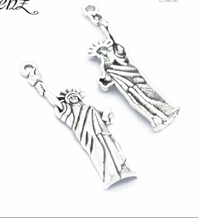 5 pçs encantos estátua da libe - Jewelry Making York avaliação e preço