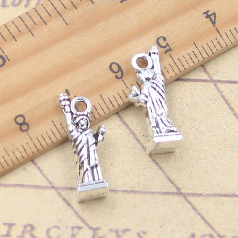 10 pçs encantos nova york está - Jewelry Making York avaliação e preço
