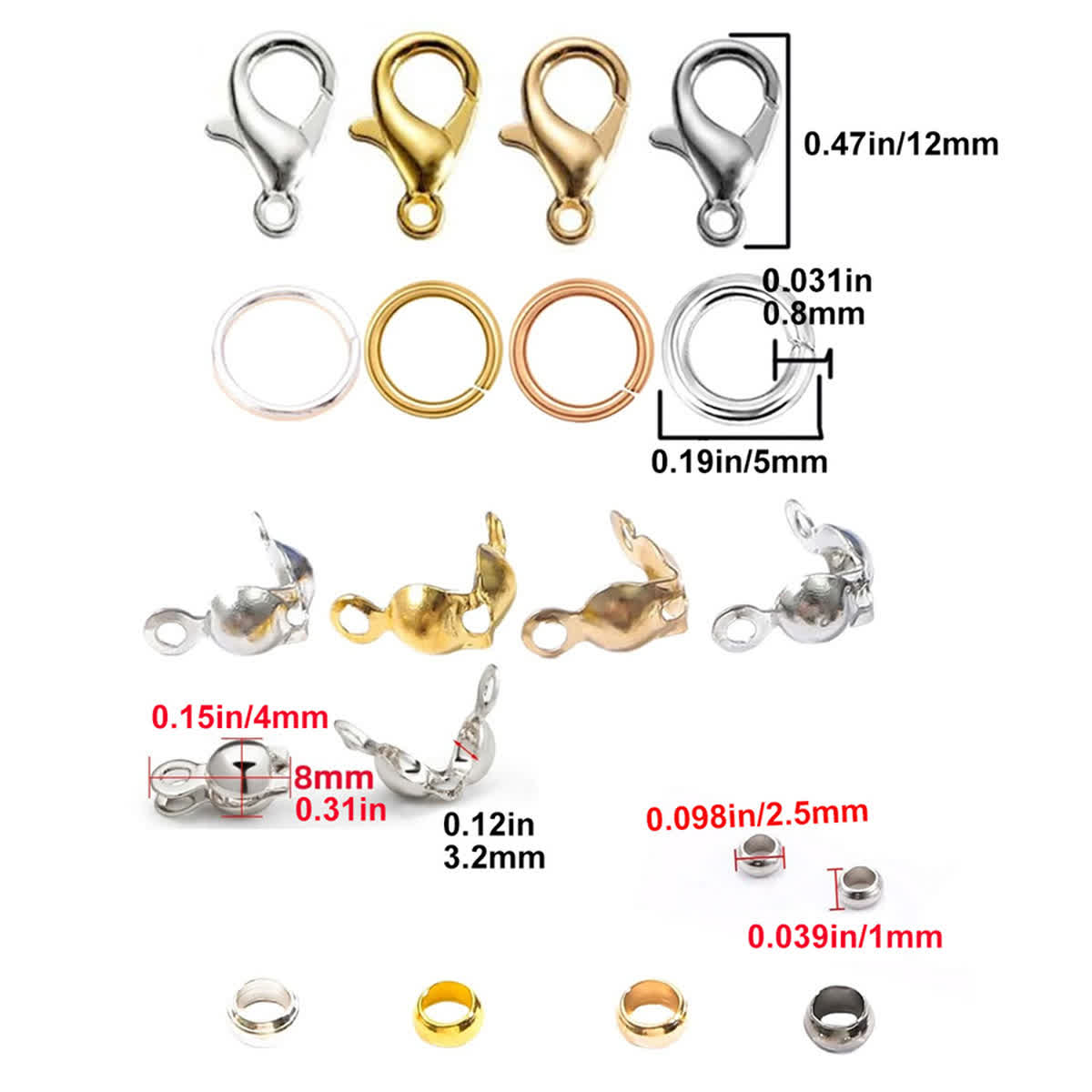 Conjunto de 4 Peças de Miçanga - Jewelry Making Education avaliação e preço