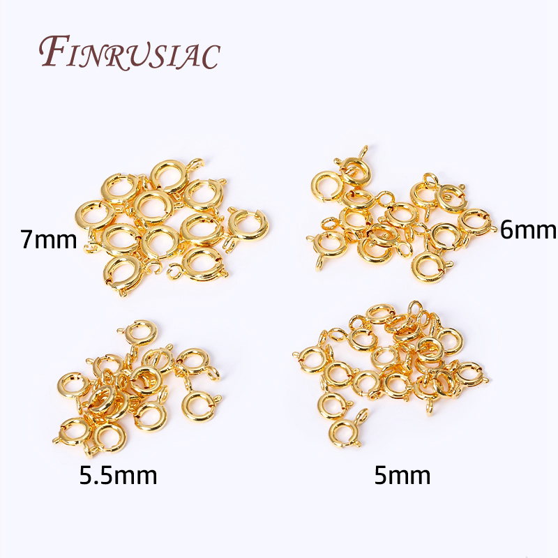 Fecho de anel de mola de latão - Jewelry Making Findings avaliação e preço