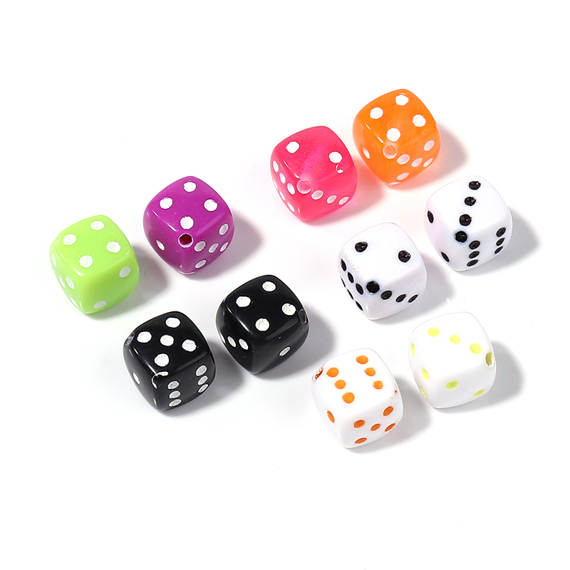 50 pçs/lote contas de dados ac - Jewelry Making Material avaliação e preço