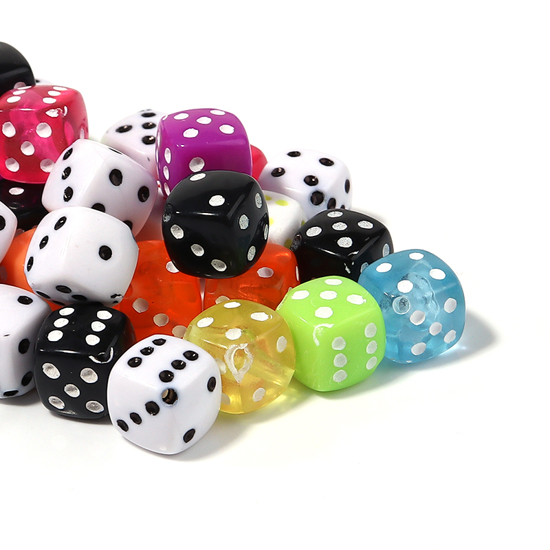 50 pçs/lote contas de dados ac - Jewelry Making Material avaliação e preço
