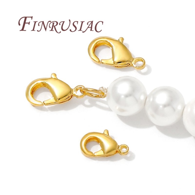10mm 12mm 18k fechos lagosta b - Jewelry Making Material avaliação e preço