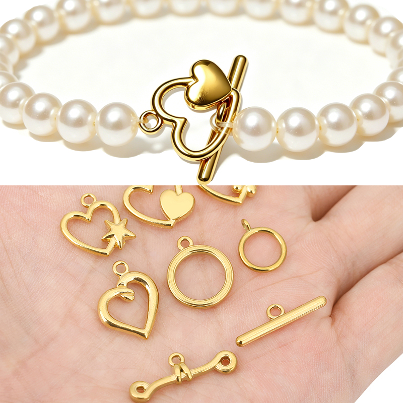 5 conjuntos de fechos OT de aç - Jewelry Making Material avaliação e preço