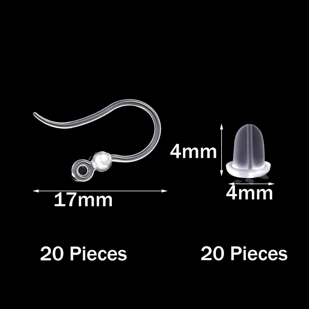 Ganchos de brinco de plástico  - Jewelry Making Material avaliação e preço