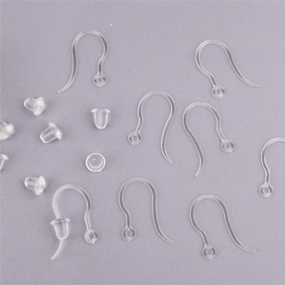 Ganchos de brinco de plástico  - Jewelry Making Material avaliação e preço
